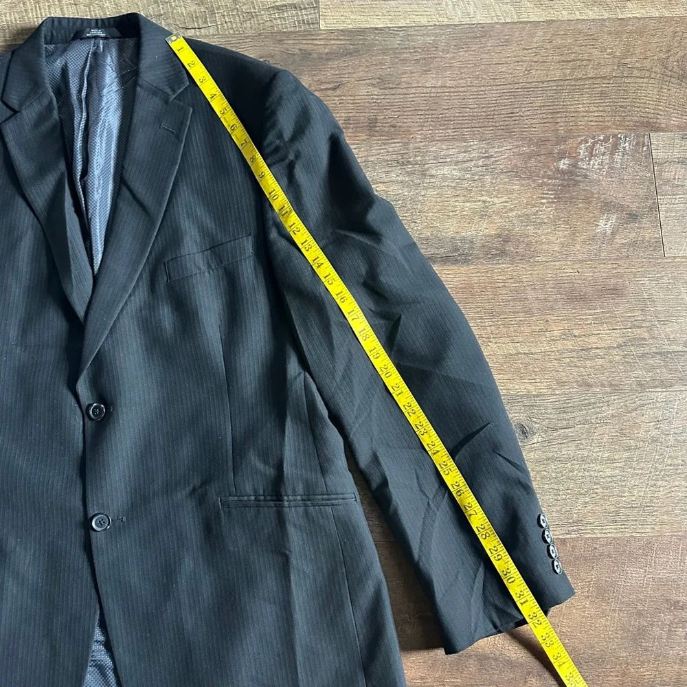 Men's Haggar Black Pinstripe Sport Coat & Blazer